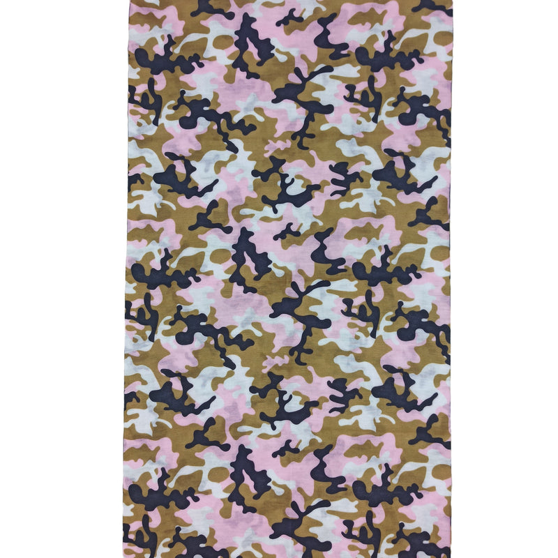 Bandana Camuflado Rosa y Caqui