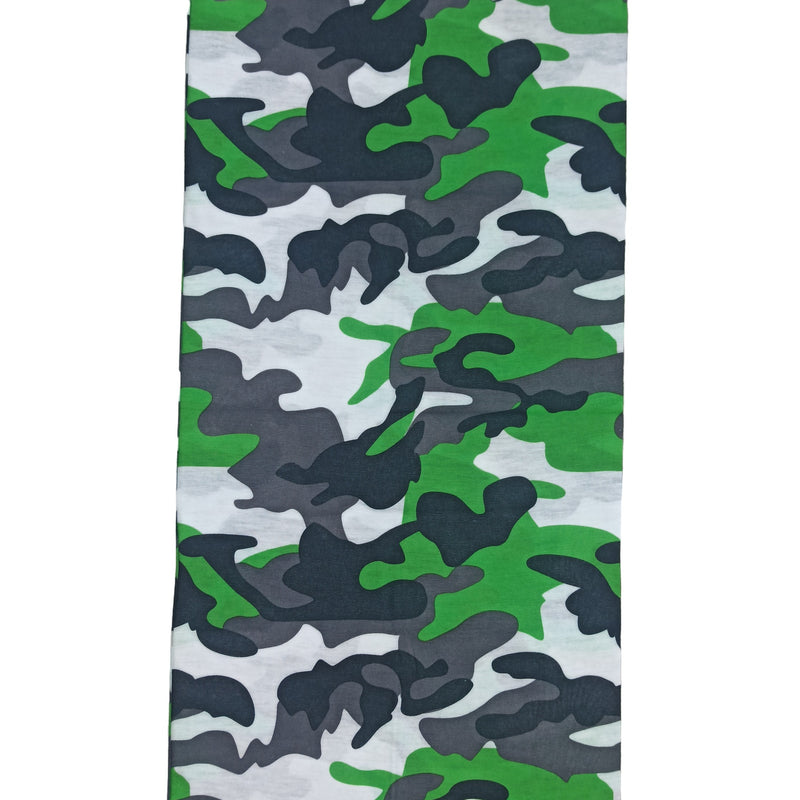 Bandana Camuflado Verde Manzana y Gris