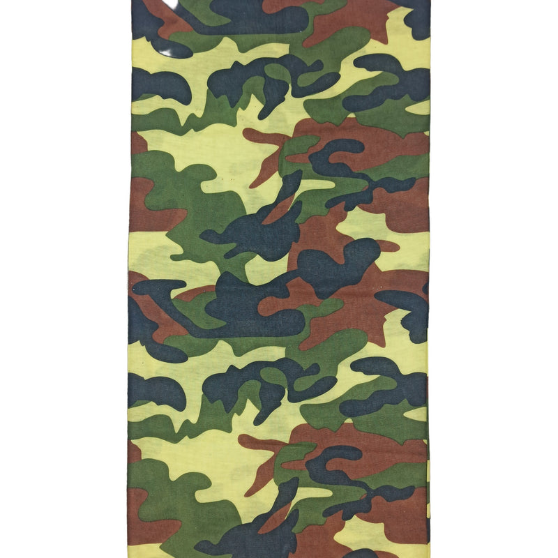 Bandana Camuflado Amarillo y Verde Césped