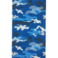 Bandana Camuflado Azul Rey y Gris Táctico
