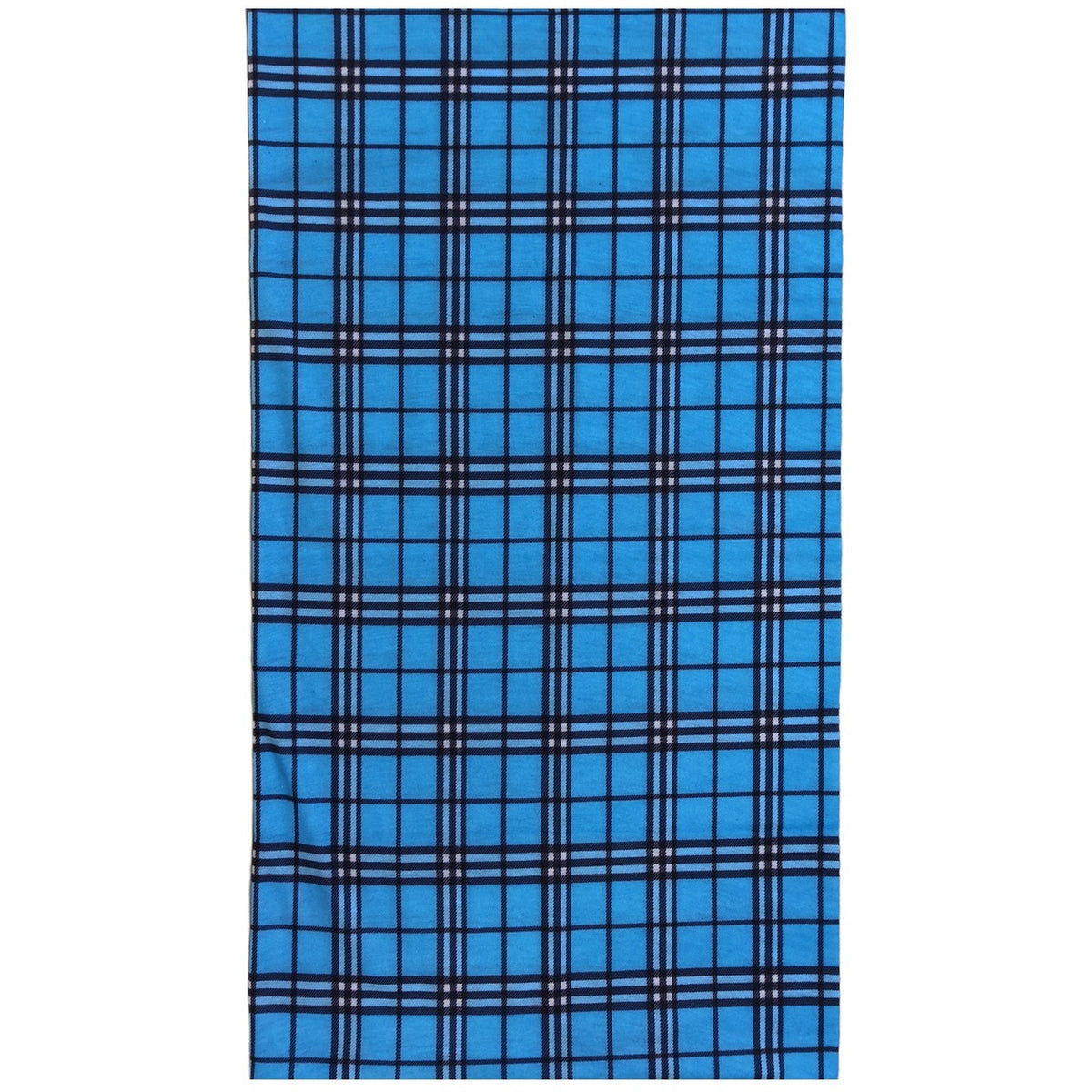 BANDANA PATRÓN ESCOCÉS CUADROS AZUL Y NEGRO