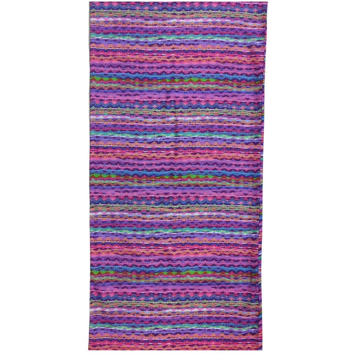 BANDANA PATRÓN ETHNIC ETNICO ZIGZAG MORADO Y ROSA