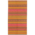 BANDANA PATRÓN ÉTNICO ANDINO MANDALA Y ZIGZAG AMARILLO Y NARANJA
