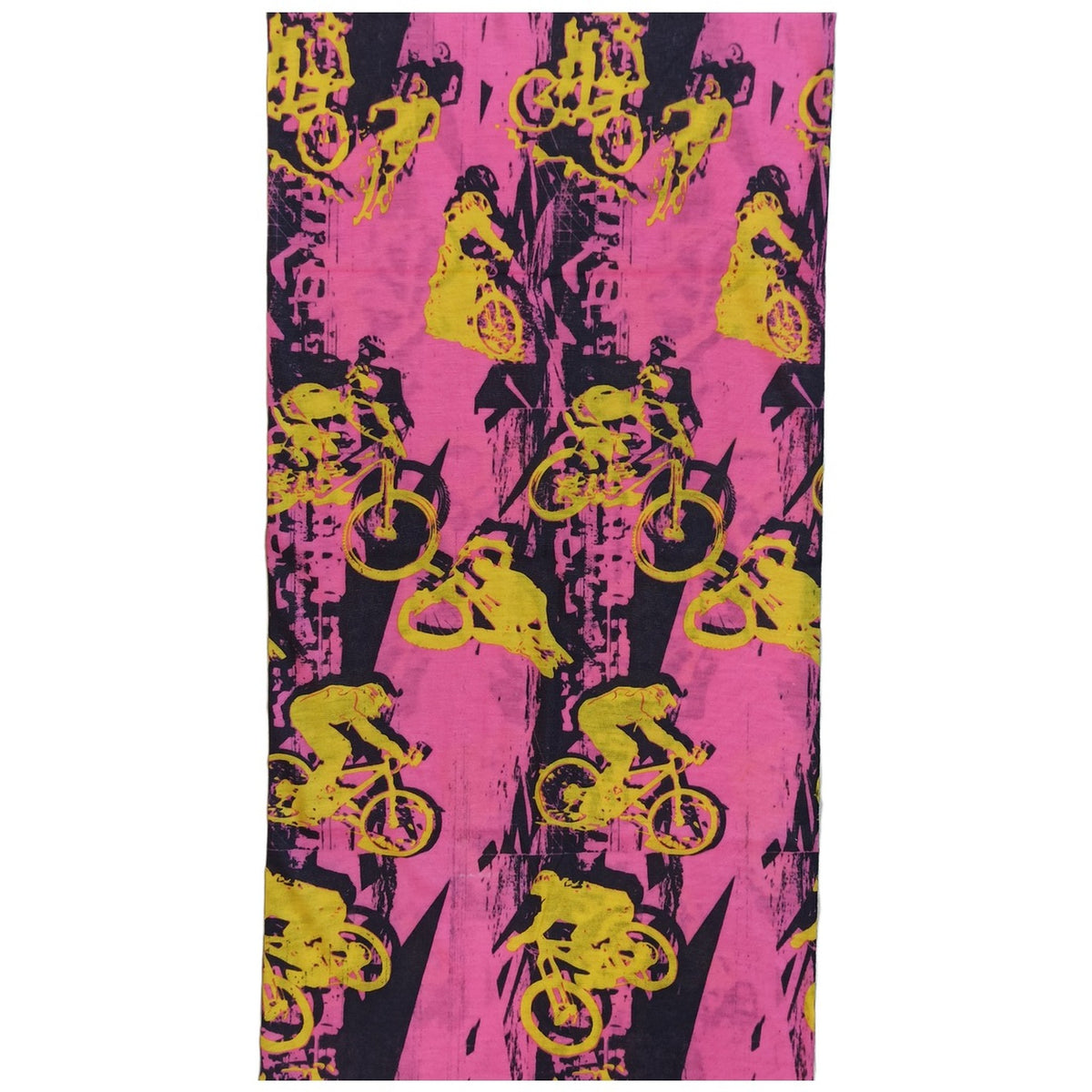 BANDANA CICLISMO MTB FUCSIA Y NEGRO