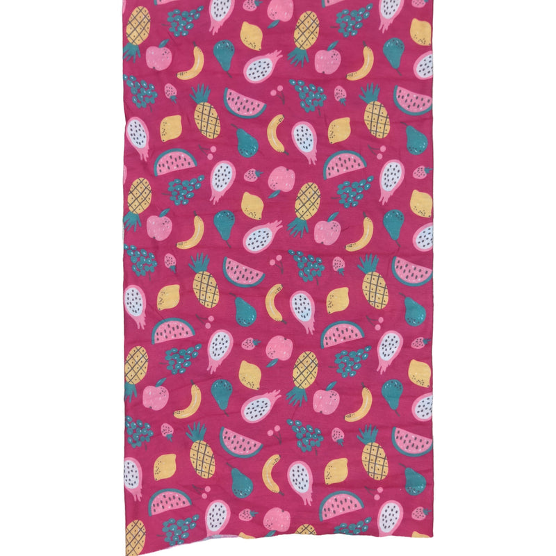 Bandana Frutal Tropical Fucsia