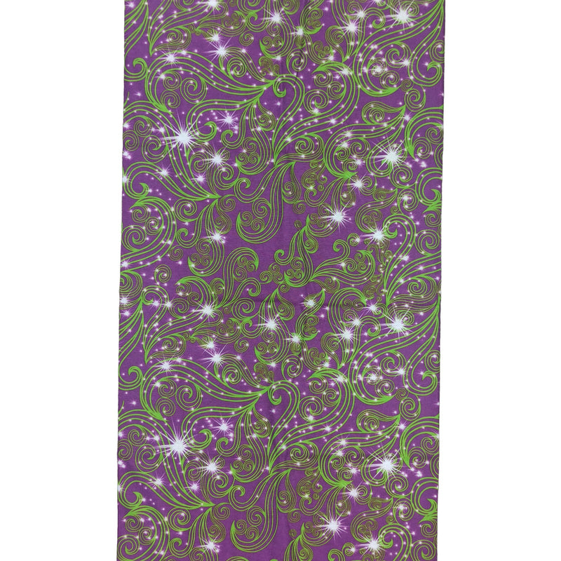 Bandana Naturaleza Ramas y Chispas Mágicas Morado y Verde