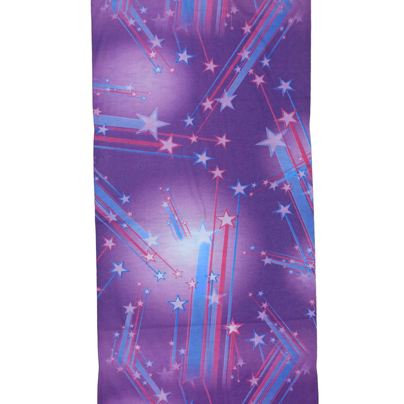 Bandana Naturaleza Estrellas y Estelas Fugaces Morado