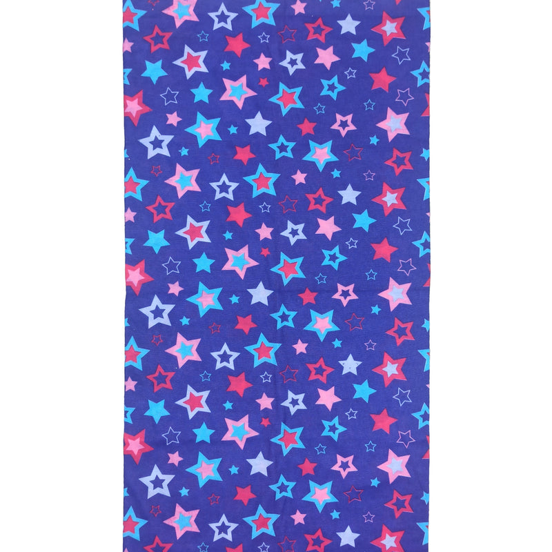 Bandana Naturaleza Estrellas Multicolor Azul Purpúreo