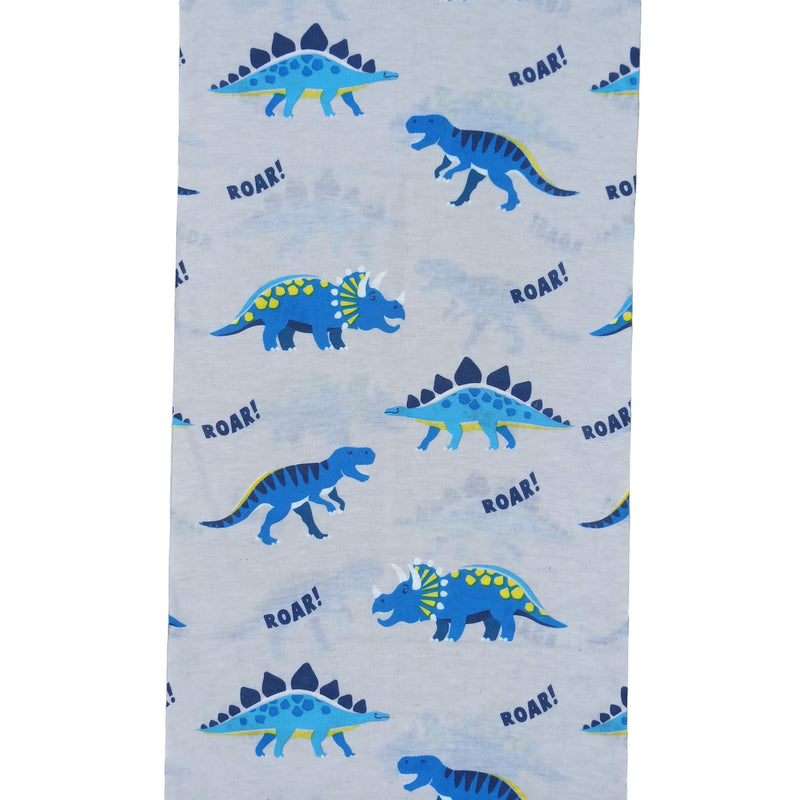 Bandana Naturaleza Dinosaurios y Roar Gris y Azul