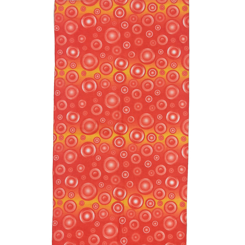 Bandana Naturaleza Burbujas Abstractas Naranja y Rojo