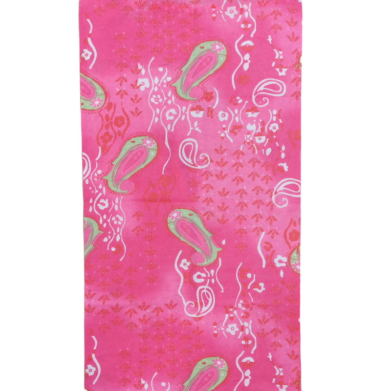 Bandana Paisley Estilo Boho Rosa y Verde