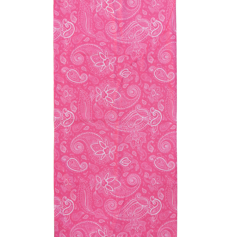 Bandana Paisley Patrón Floral Fucsia