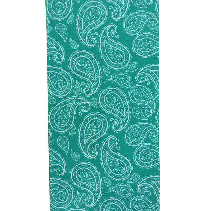 Bandana Paisley Patrón Continuo Turquesa