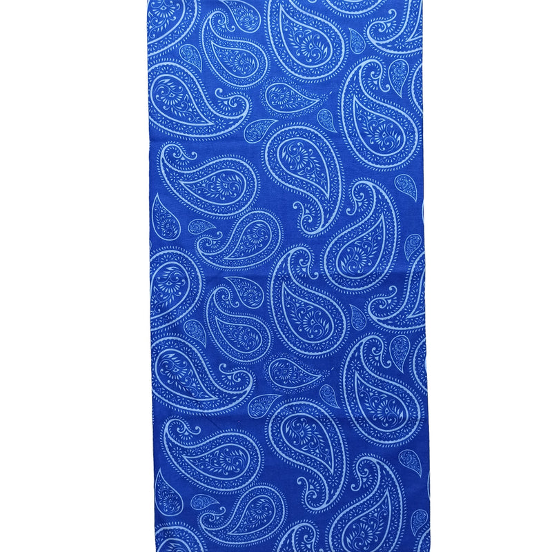 Bandana Paisley Patrón Continuo Azul