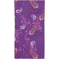 BANDANA PAISLEY FLORAL Y GOTAS MORADO