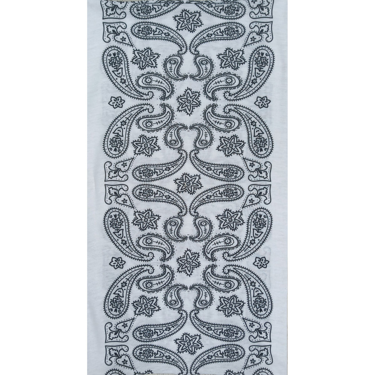 BANDANA PAISLEY TRAMA INFINITA BLANCA