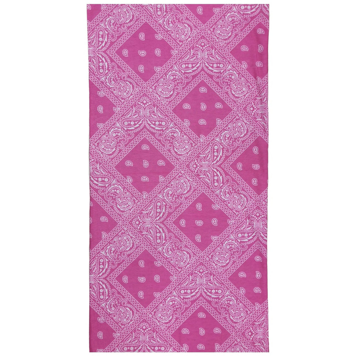 BANDANA PAISLEY PATRÓN CUADROS MORADO / ROSA