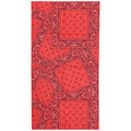 BANDANA PAISLEY CUADROS BOHO ROJO
