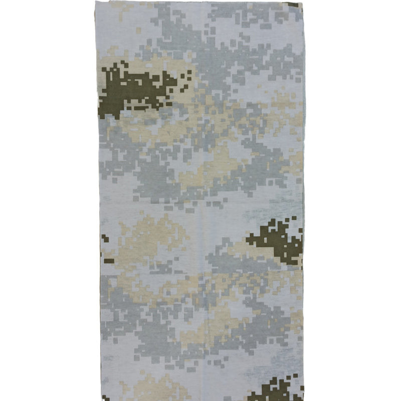 Bandana Pixelado Gris y Beige