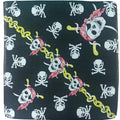 Pañoleta Alegonz Store calavera pirata, familia calaveras, tela suave y liviana.