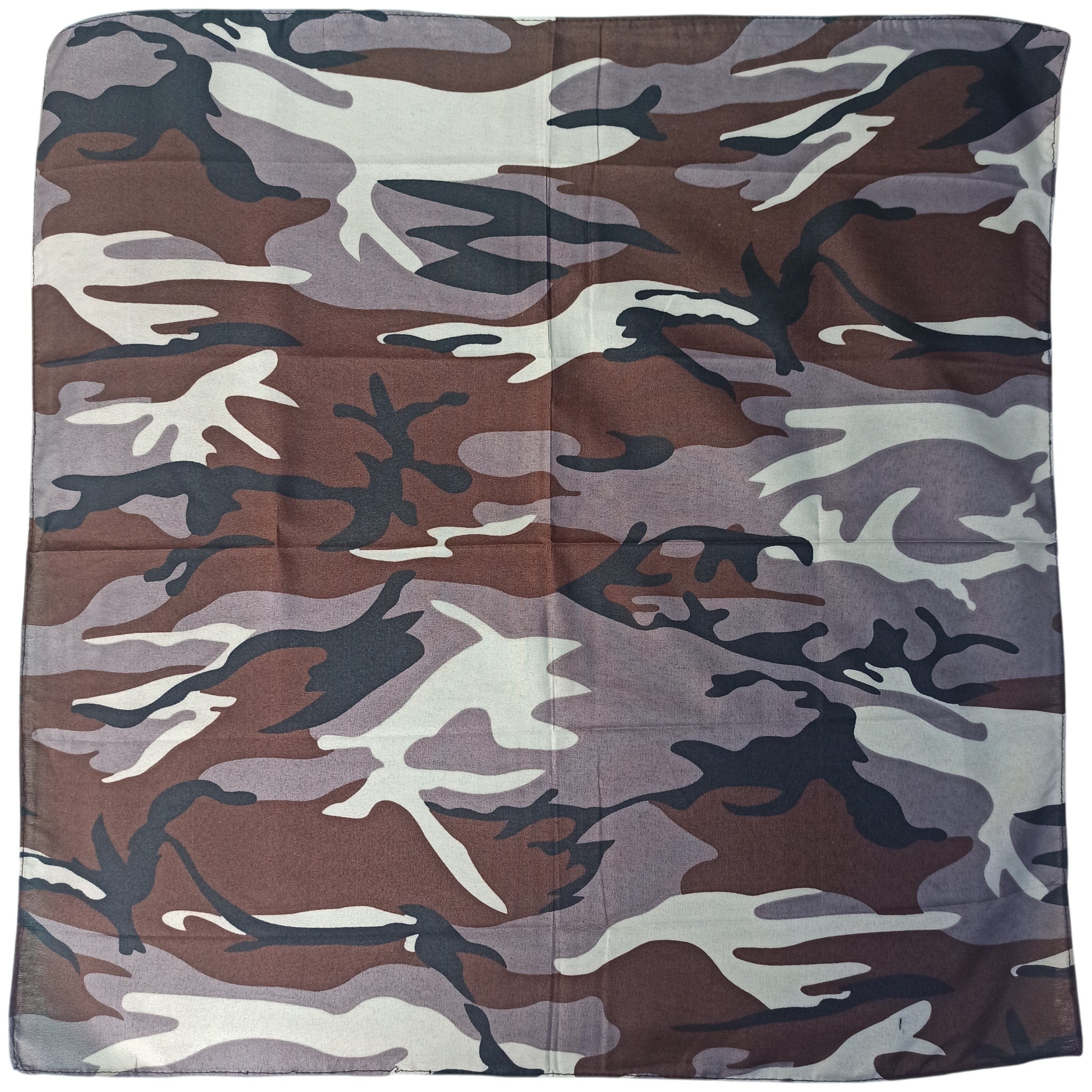 Pañoleta Alegonz Store camuflado marron/marron militar, familia camuflados, tela suave y liviana.