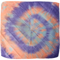 Pañoleta Alegonz Store espiral morado/naranja, familia espirales, tela suave y liviana.