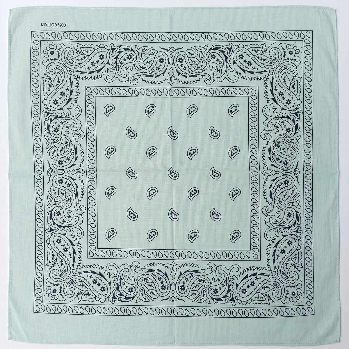 Pañoleta Alegonz Store paisley color blanco, familia paisleys, tela suave y liviana.