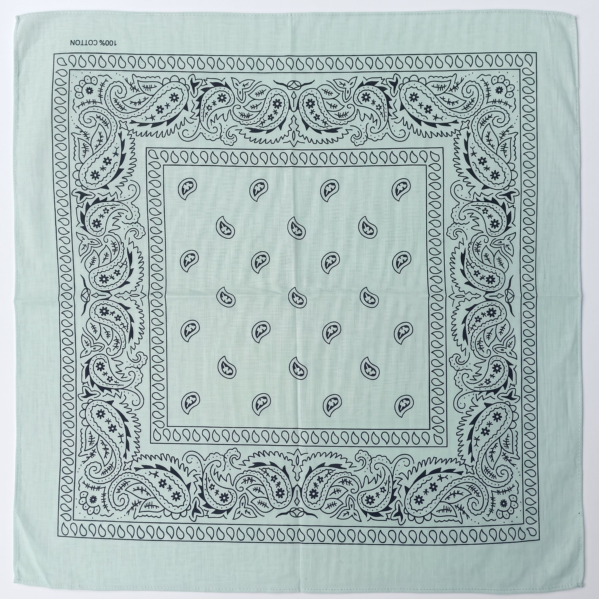 Pañoleta Alegonz Store paisley color blanco, familia paisleys, tela suave y liviana.