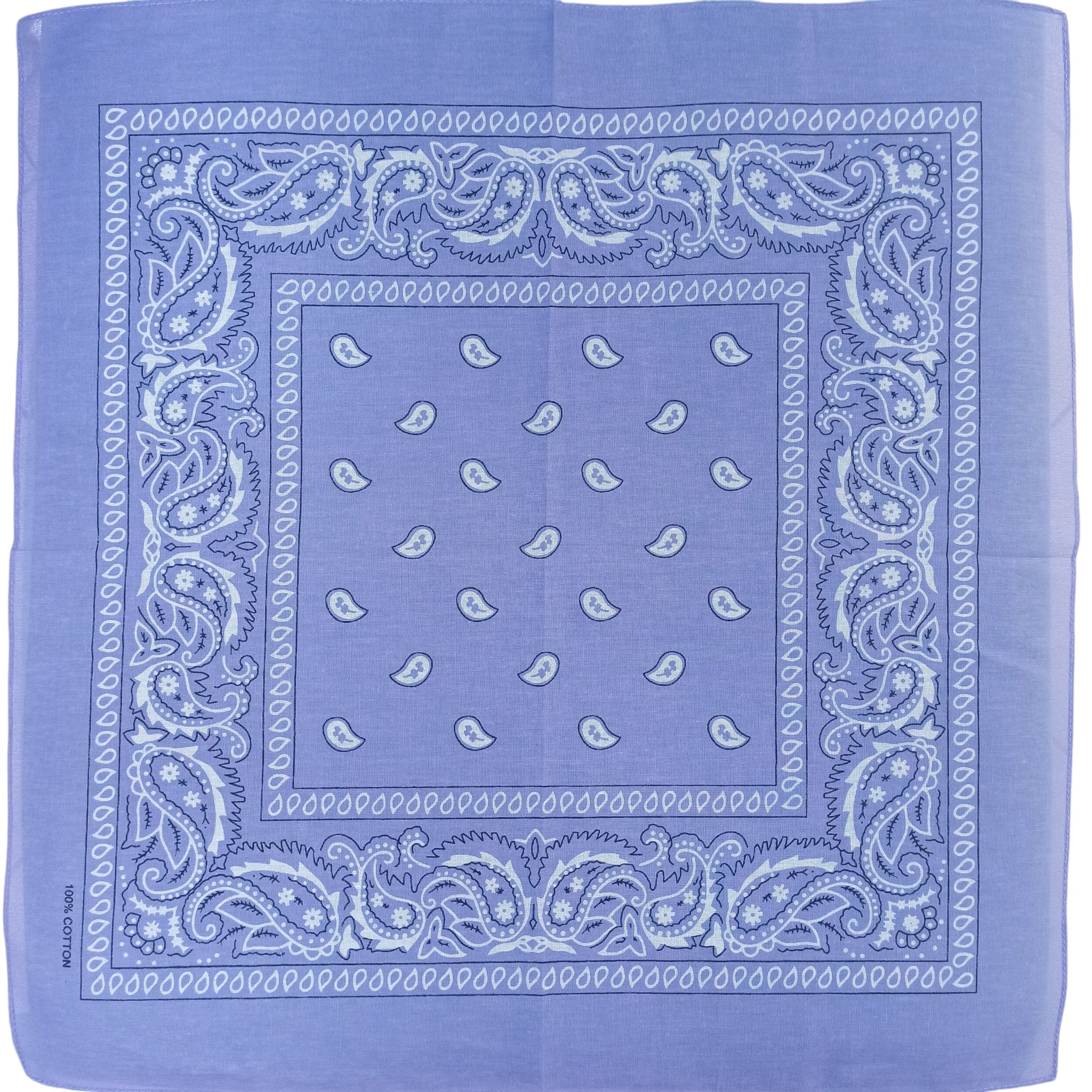 Pañoleta Alegonz Store paisley color lila, familia paisleys, tela suave y liviana.