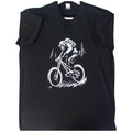 POLO MONO / PIE GRANDE EN BICICLETA DE MONTAÑA DOWNHILL NEGRO L