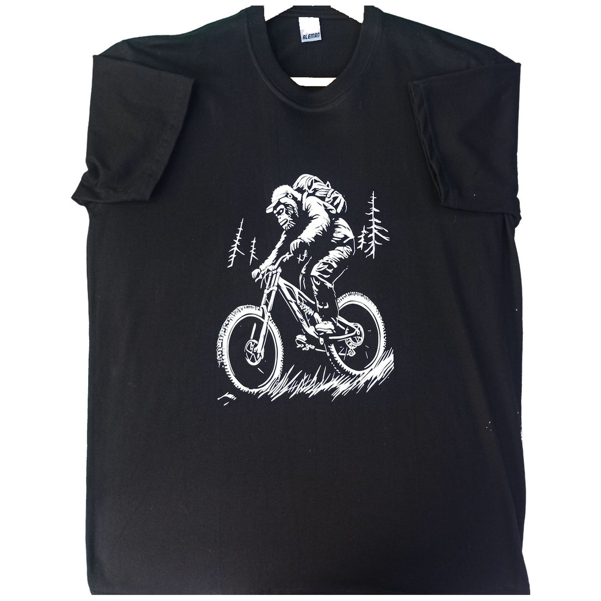 POLO MONO / PIE GRANDE EN BICICLETA DE MONTAÑA DOWNHILL NEGRO L