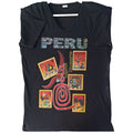 POLO CULTURA PERÚ LEGADO MILENARIO ESTAMPAS Y MARCA PERÚ NEGRO XL
