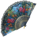 ABANICO NEGRO CON ENCAJE FLORAL 6