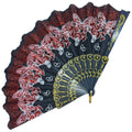 ABANICO MARIPOSAS BRILLANTES ROJO