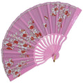 ABANICO ORIENTAL FLORAL ROSA 2