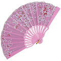 ABANICO ORIENTAL FLORAL ROSA 3