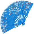 ABANICO ORIENTAL FLORAL AZUL 3