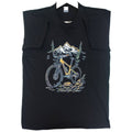 POLO BICICLETA DE MONTAÑA MTB Y MONTAÑAS ILUSTRACIÓN A COLOR NEGRO HOMBRE S