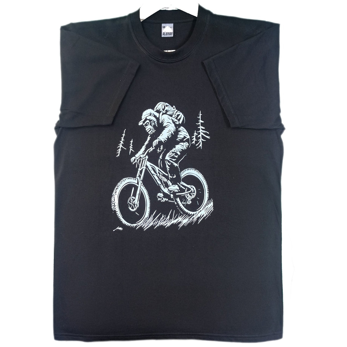 POLO MONO / PIE GRANDE EN BICICLETA DE MONTAÑA DOWNHILL NEGRO HOMBRE M