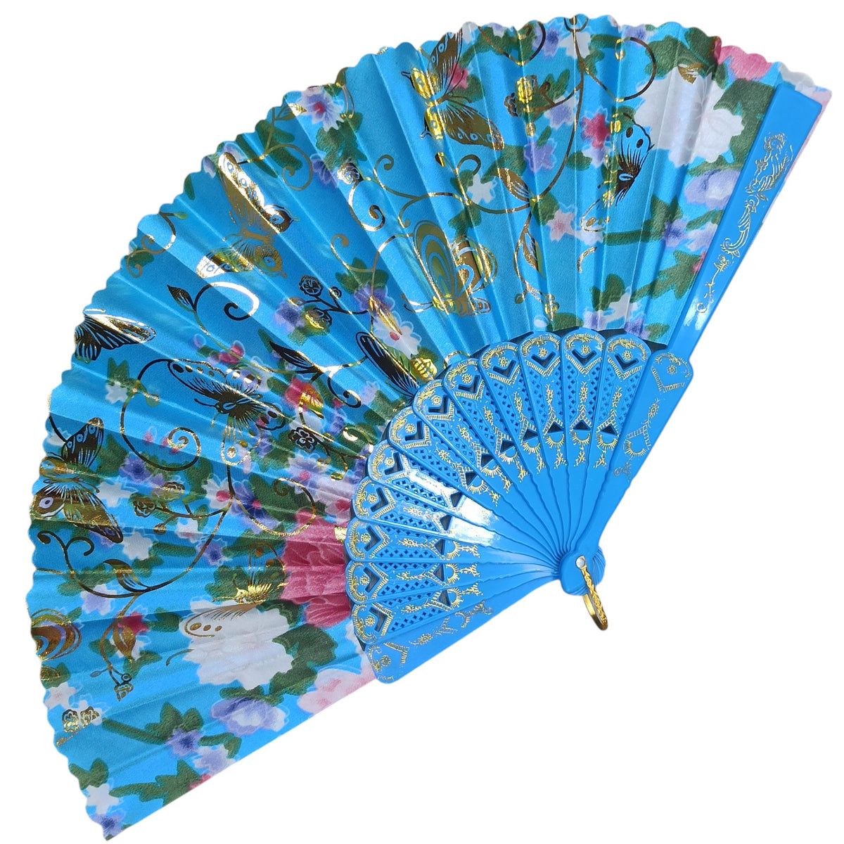 Alegonz Store - Abanico Floral Azul 1