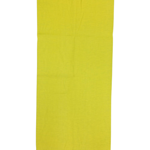 Bandana Alegonz Store de color amarillo liso, accesorio versátil de tela suave para uso diario.