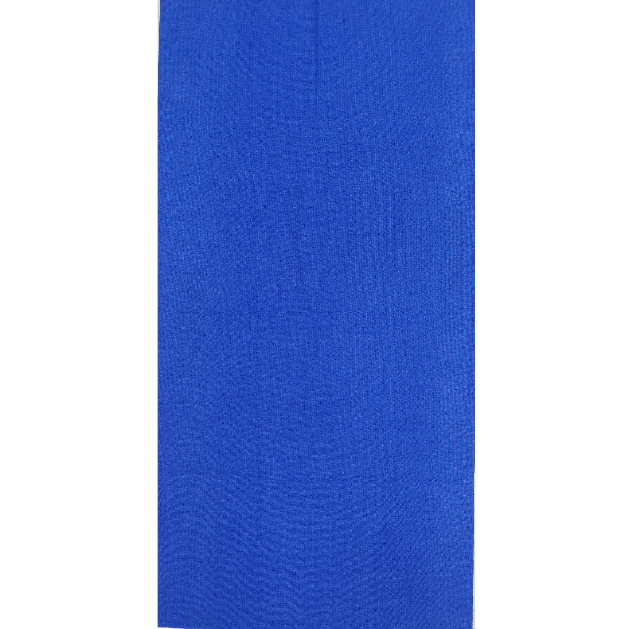 Bandana Alegonz Store de color azul rey liso, accesorio versátil de tela suave para uso diario.