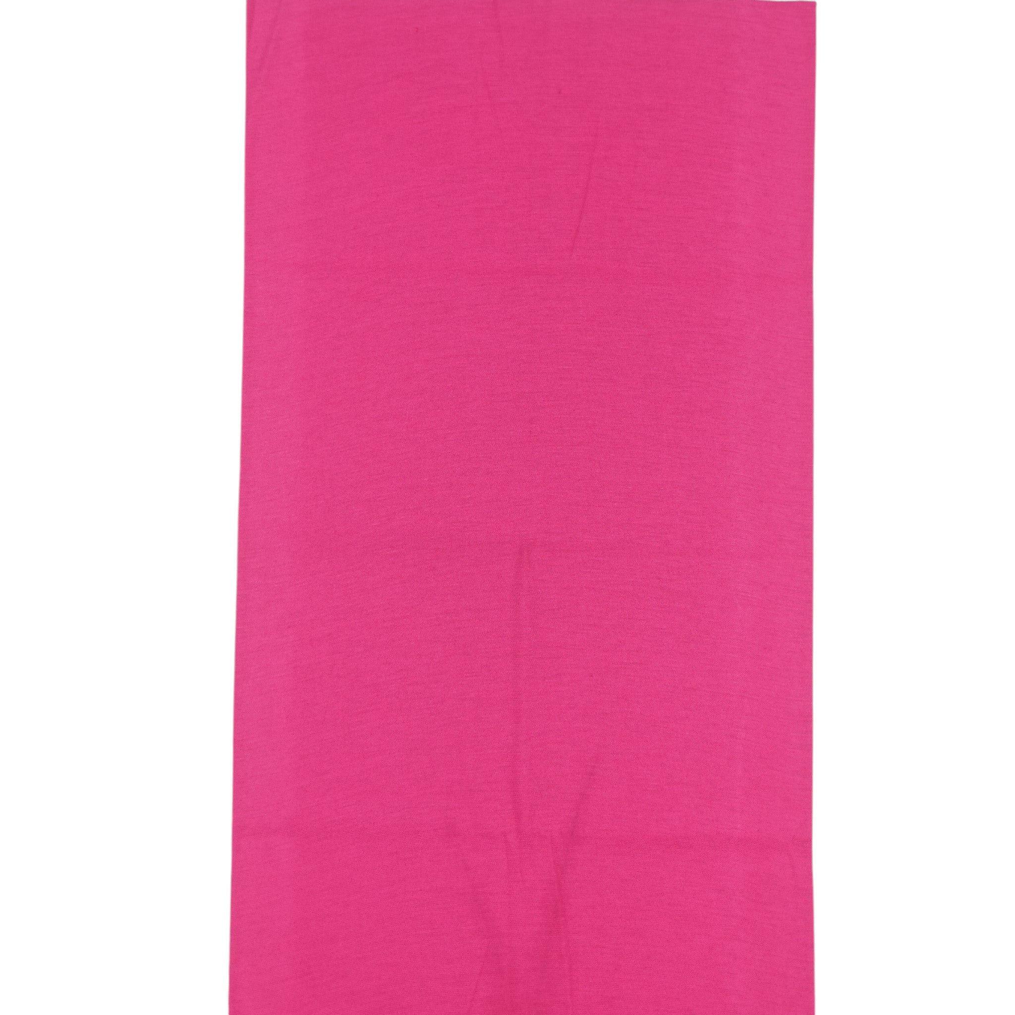 Bandana Alegonz Store de color fucsia liso, accesorio versátil de tela suave para uso diario.
