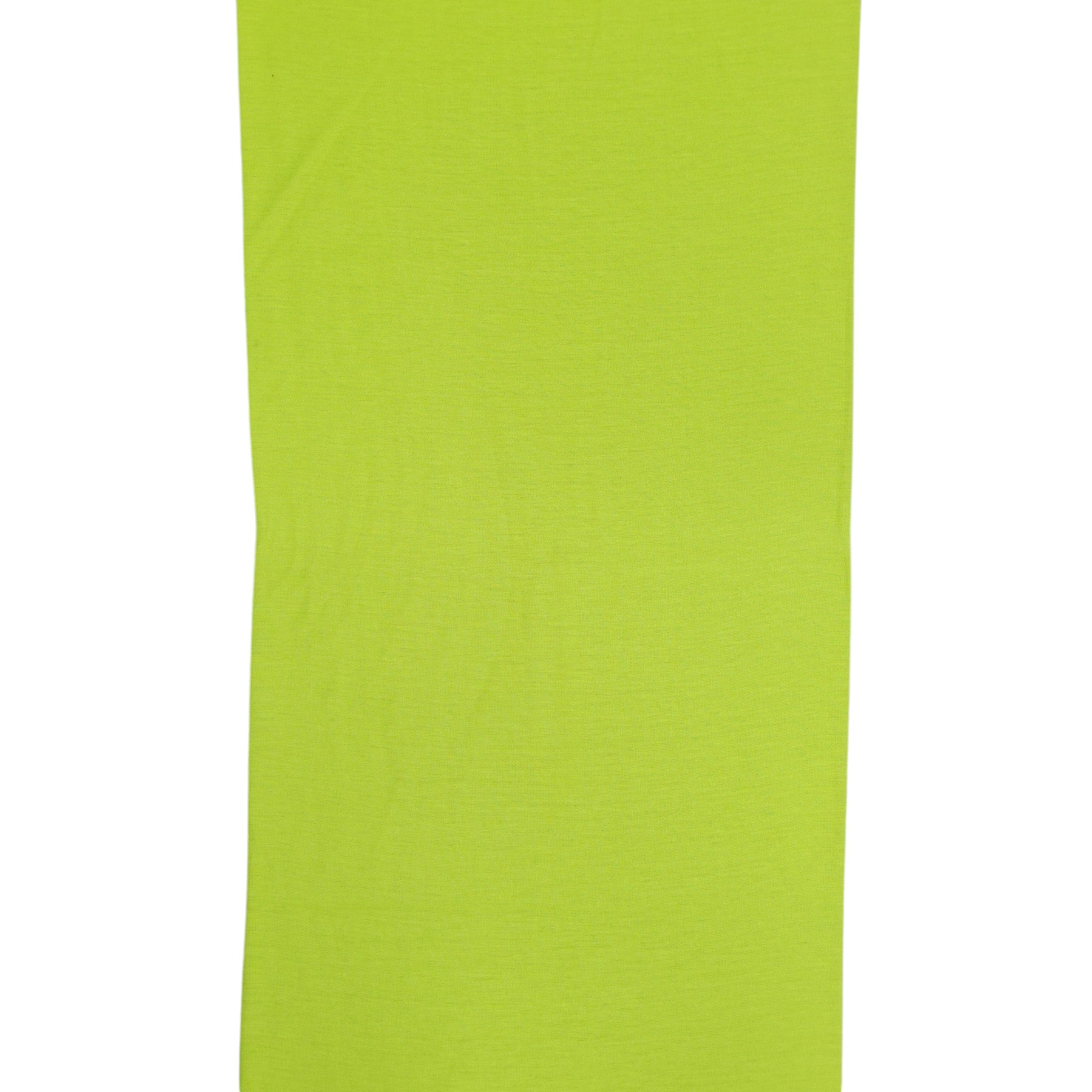 Bandana Alegonz Store de color verde lima liso, accesorio versátil de tela suave para uso diario.