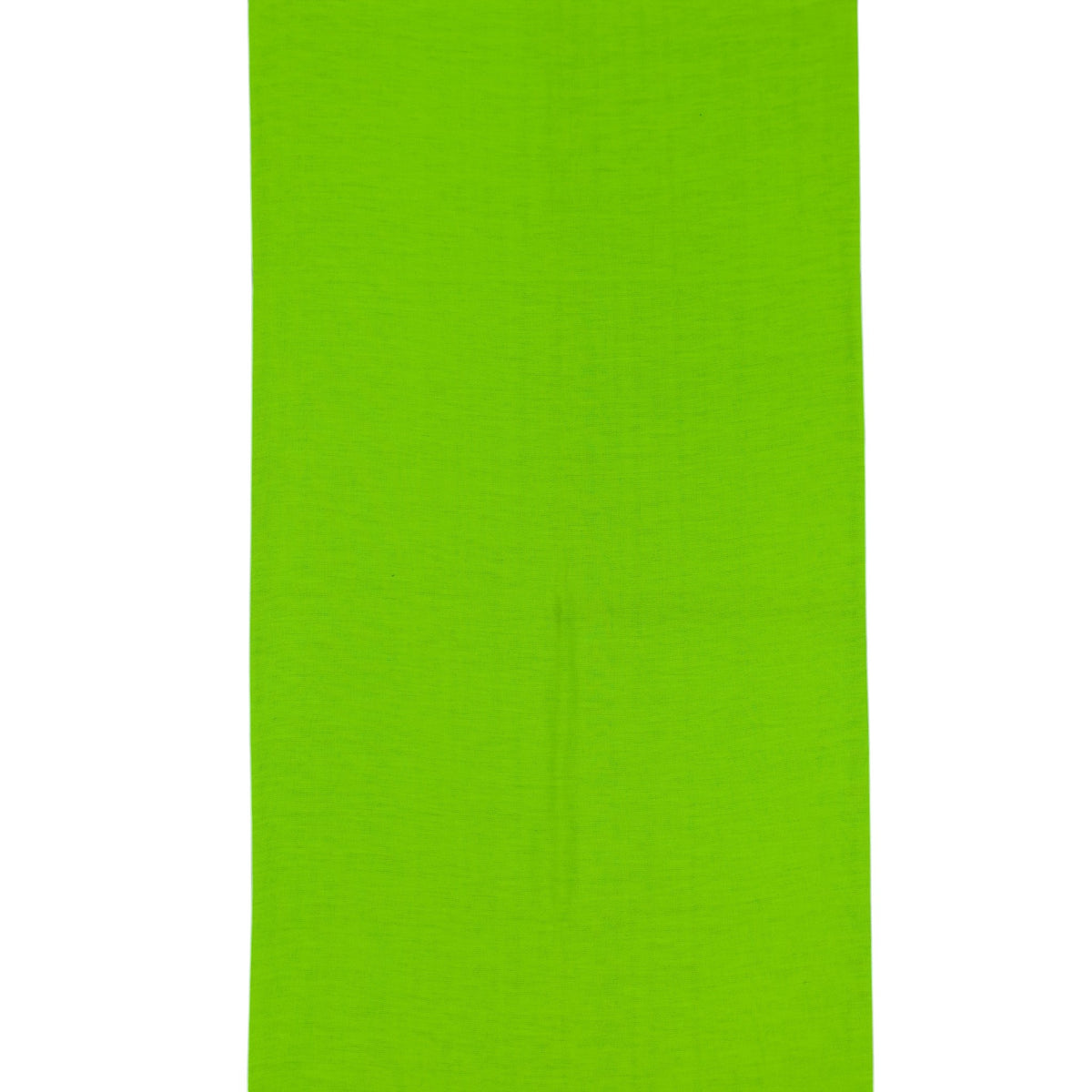 Bandana Alegonz Store de color verde neón liso, accesorio versátil de tela suave para uso diario.